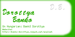 dorottya banko business card